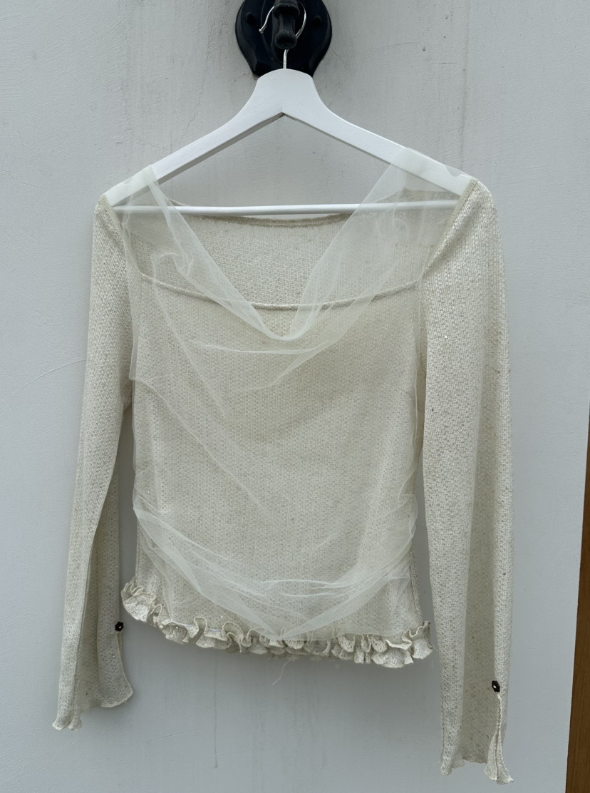 CLASSY-O韓國東大門代購女裝新品熱賣26春夏長袖T恤雪紡CLASSY-O長袖T恤圖色2