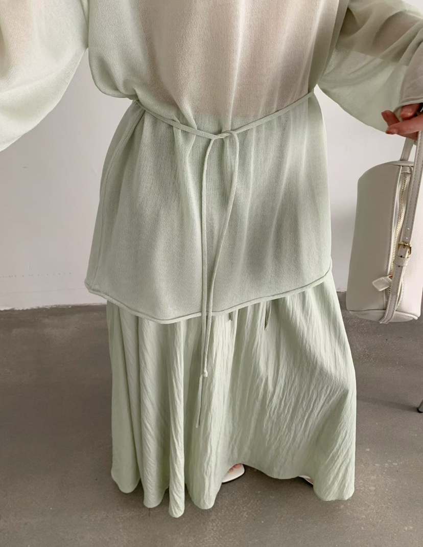 OLA韓國代購女裝新款人氣26春夏時尚推薦職業熱賣休閑長裙mellor/OLA長裙