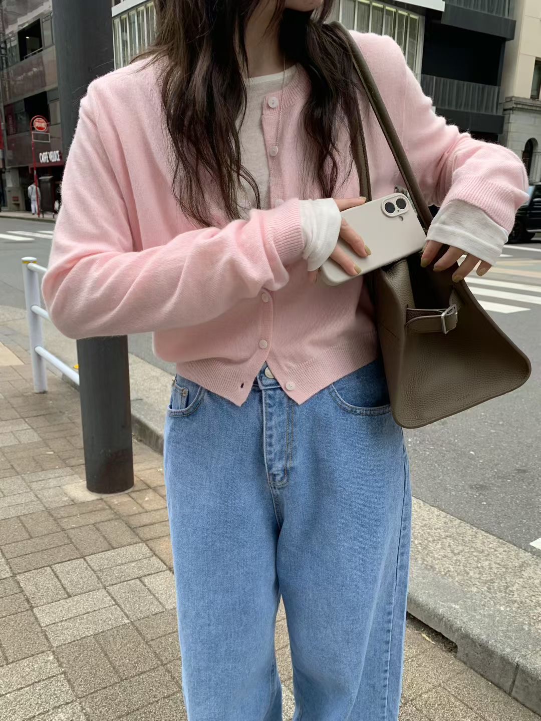 MELLOUNGE-멜라운지-T韓國東大門直郵女裝新品熱賣長袖T恤不含配飾天絲鏤空MELLOUNGE-2件起長袖T恤