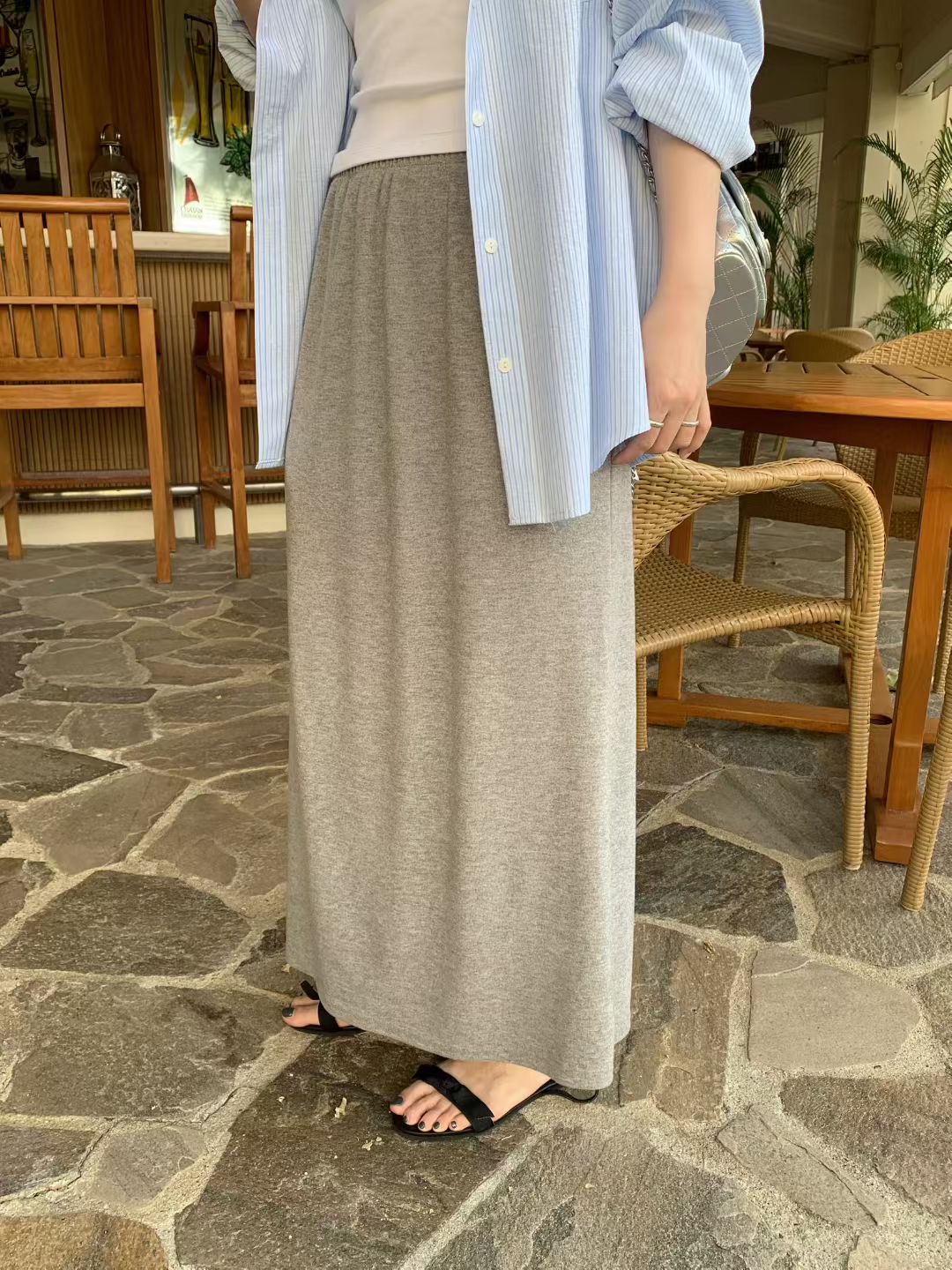 MELLOUNGE-멜라운지-T韓國東大門直郵女士新款熱賣長裙超長MELLOUNGE-2件起長裙