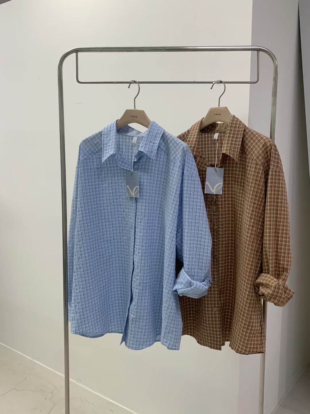 MELLOUNGE-멜라운지-T韓國東大門代購女士新品職業襯衫蕾絲衫不含內搭MELLOUNGE-2件起襯衫/蕾絲衫