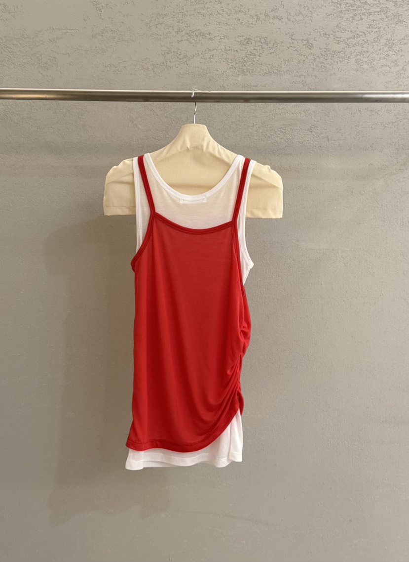 PLAYBUTTON-P韓國直郵實拍女士新品職業人氣吊帶背心假兩件PLAYBUTTON吊帶/背心