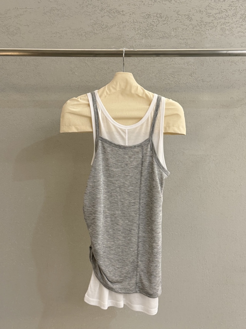 PLAYBUTTON-P韓國直郵實拍女士新品職業人氣吊帶背心假兩件PLAYBUTTON吊帶/背心圖色3