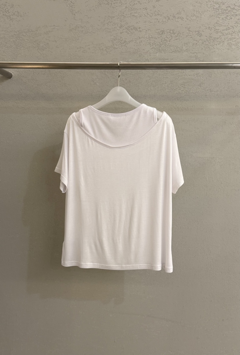 PLAYBUTTON-P韓國東大門直郵女士新品時尚職業T恤假兩件PLAYBUTTONT恤