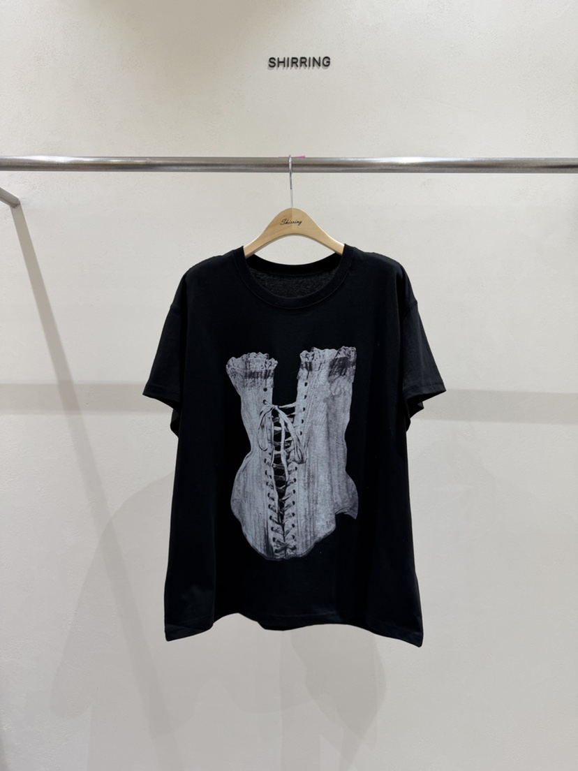 SHIRRING韓國東大門代購女裝新款職業熱賣26春夏人氣時尚T恤SHIRRINGT恤圖色2