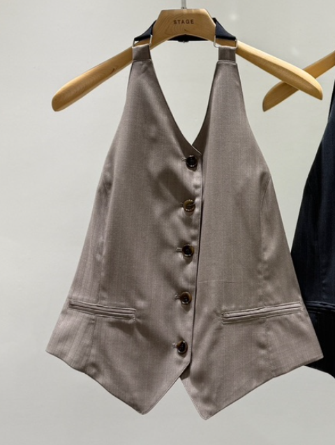 STAGE韓國東大門代購女裝新款推薦人氣26春夏熱賣職業馬甲STAGE馬甲圖色2