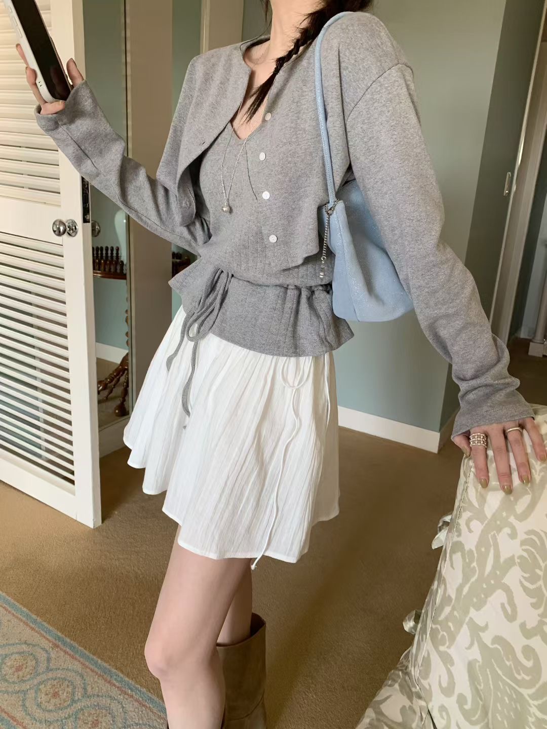 MELLOUNGE-멜라운지-T韓國代購女士新品職業時尚推薦套裝MELLOUNGE-2件起套裝