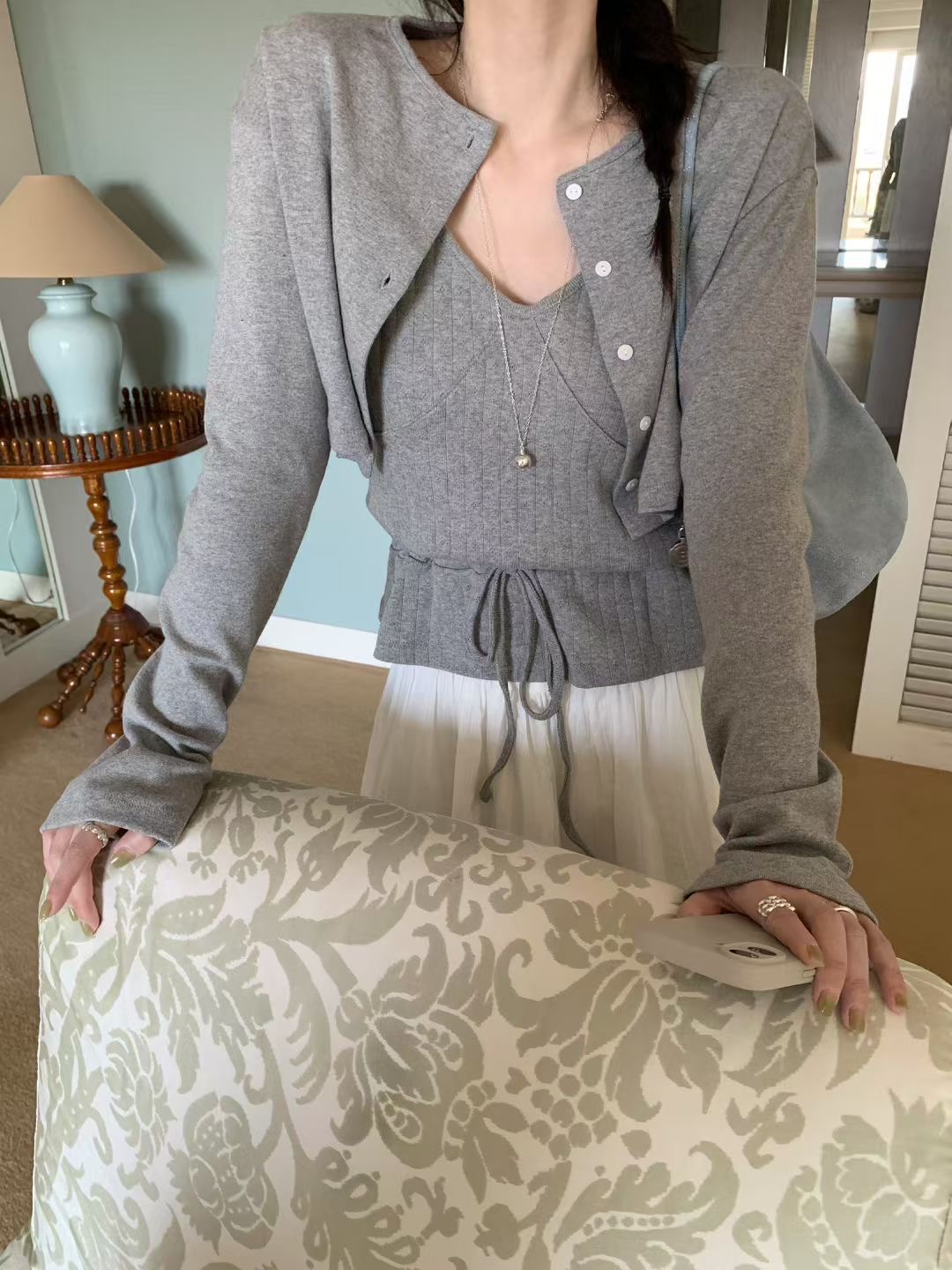 MELLOUNGE-멜라운지-T韓國代購女士新品職業時尚推薦套裝MELLOUNGE-2件起套裝圖色2