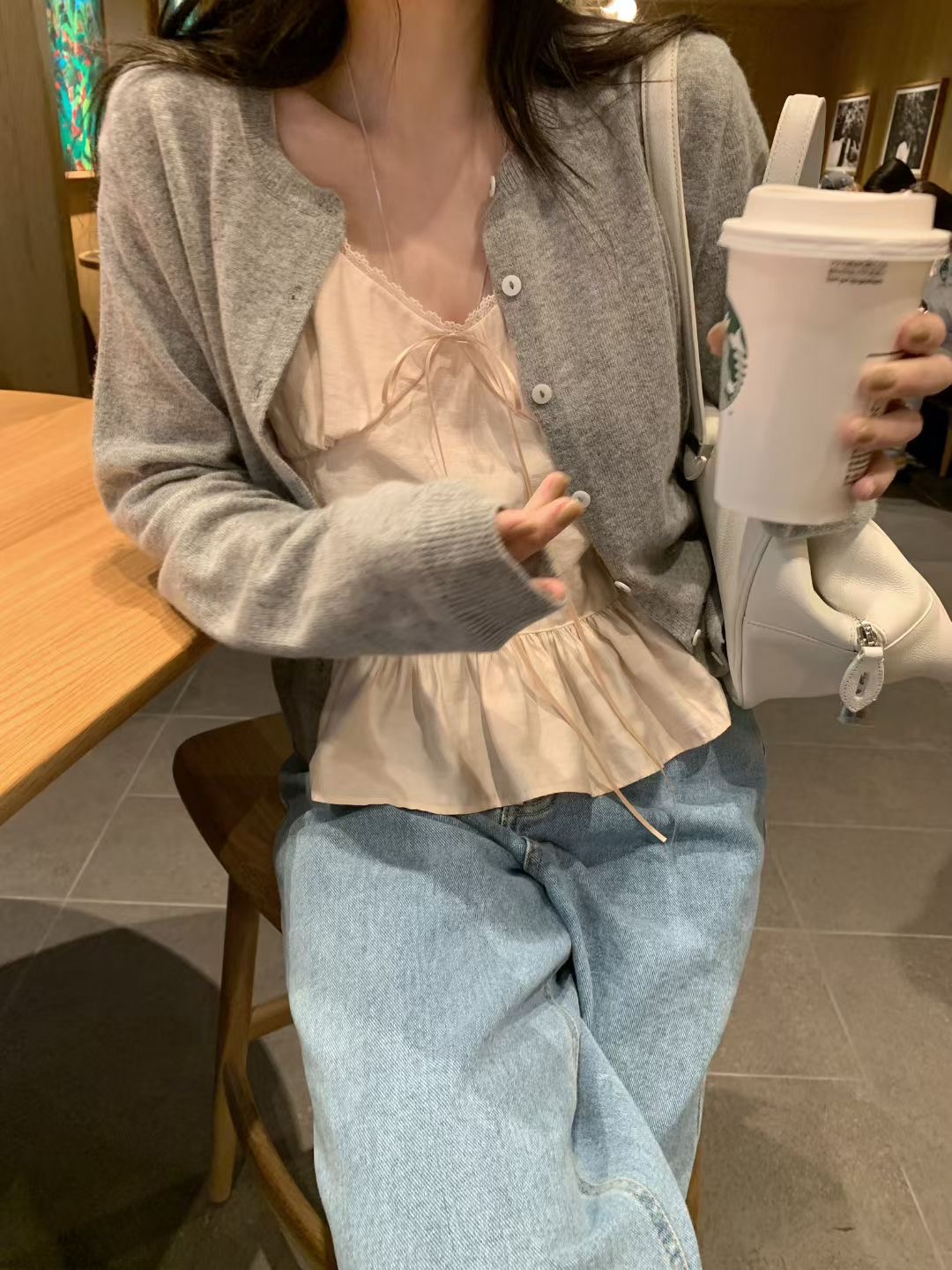 MELLOUNGE-멜라운지-T韓國東大門直郵女士新款人氣針織衫不含內搭MELLOUNGE-2件起針織衫圖色2