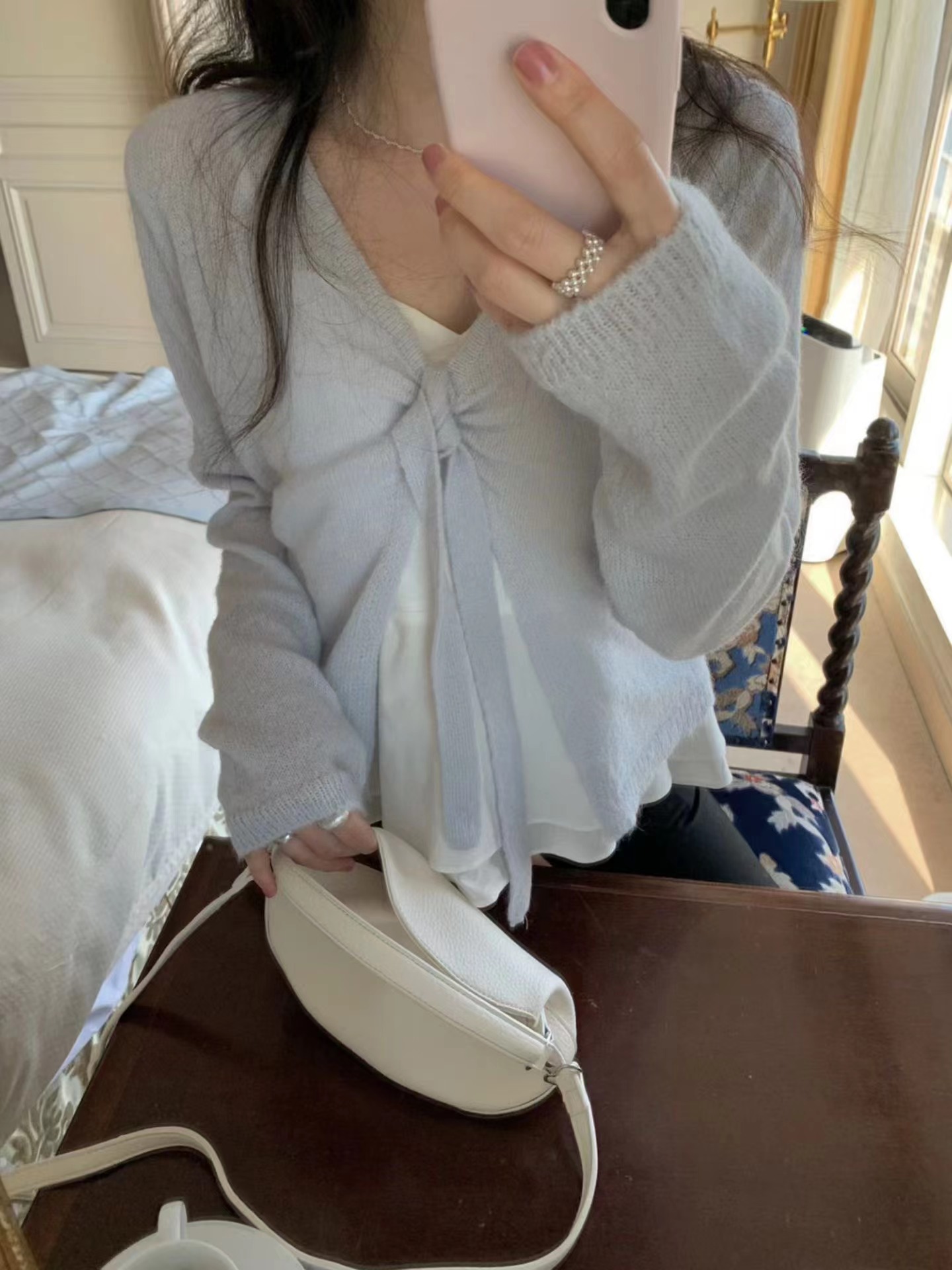 PYT-ot韓國直郵實拍女士新款推薦休閑時尚26春夏熱賣針織衫pretty young thing針織衫