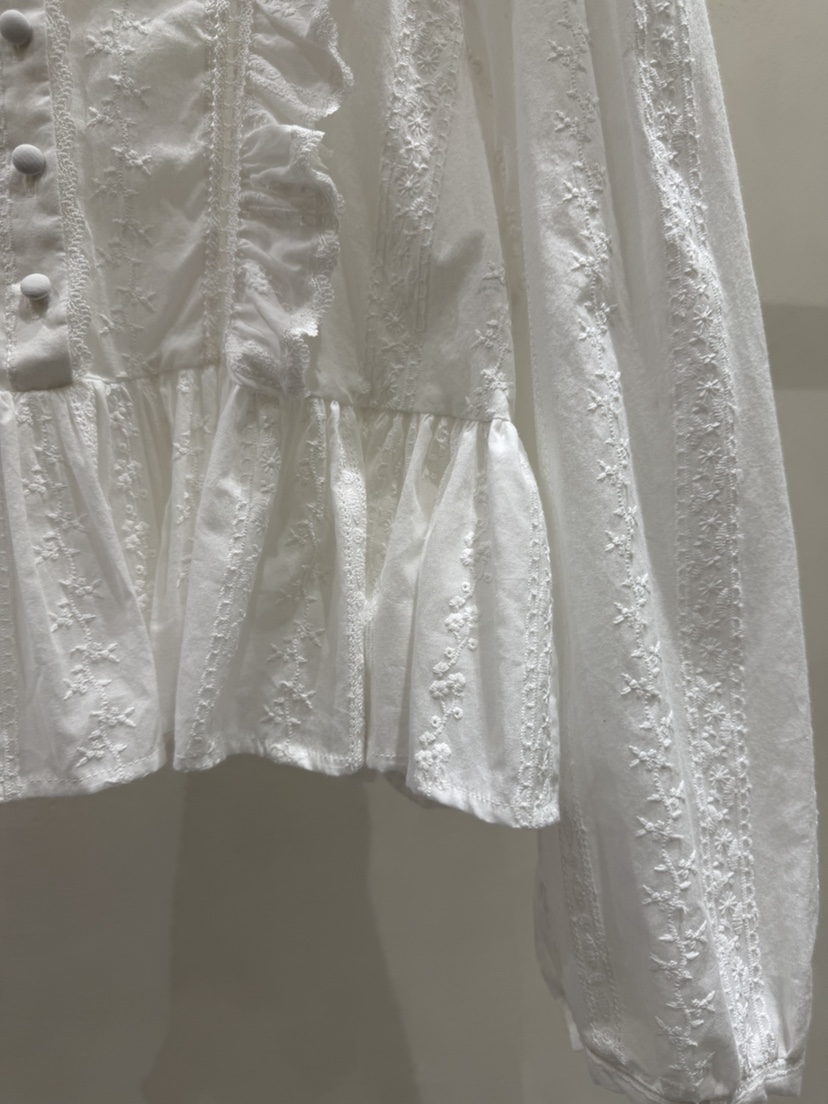 SHIRRING韓國東大門直郵女裝新品休閑職業推薦襯衫蕾絲衫SHIRRING襯衫/蕾絲衫