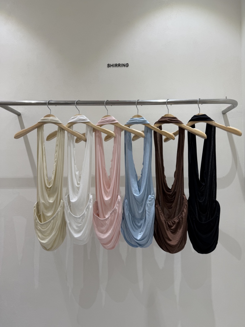 SHIRRING韓國代購女裝新品推薦人氣休閑熱賣時尚吊帶背心SHIRRING吊帶/背心