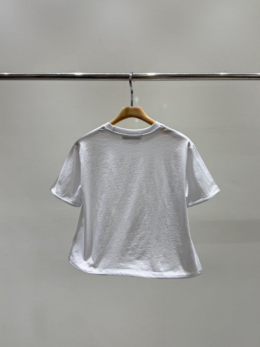 STAGE韓國直郵女裝新款26春夏時尚人氣職業熱賣T恤金屬絲STAGET恤