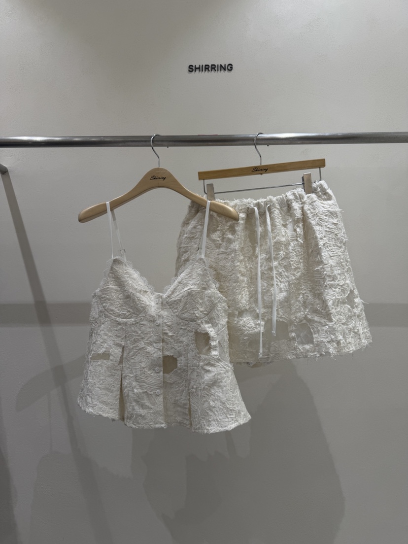 SHIRRING韓國直郵實拍女裝新款熱賣時尚26春夏職業推薦短裙SHIRRING短裙