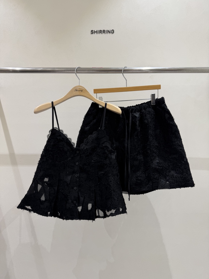 SHIRRING韓國直郵實拍女裝新款熱賣時尚26春夏職業推薦短裙SHIRRING短裙