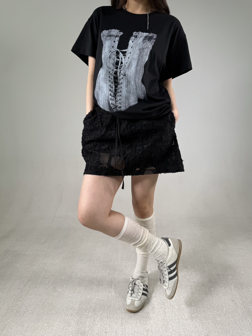 SHIRRING韓國直郵實拍女裝新款熱賣時尚26春夏職業推薦短裙SHIRRING短裙