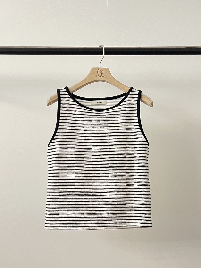 LOGON韓國東大門代購女士新款熱賣26春夏時尚人氣吊帶背心LOGON吊帶/背心圖色1