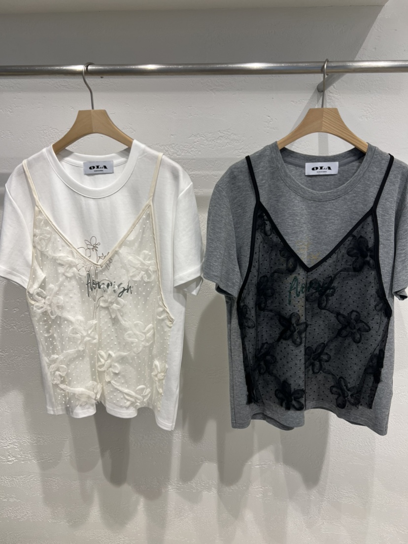 OLA韓國直郵女士新品時尚人氣休閑推薦職業26春夏T恤假兩件mellor/OLAT恤