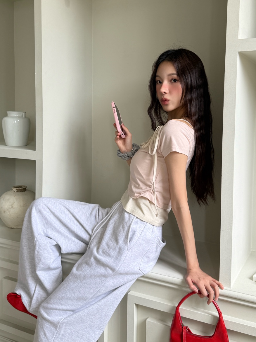 MARKE-P韓國東大門代購女裝新品職業26春夏T恤不對稱假兩件MARKE-PT恤