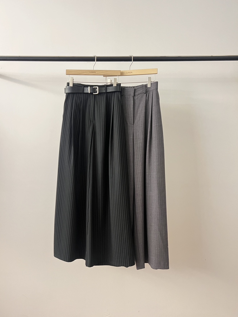 LOGON韓國直郵實拍女裝新款時尚26春夏人氣休閑褲不含腰帶LOGON休閑褲