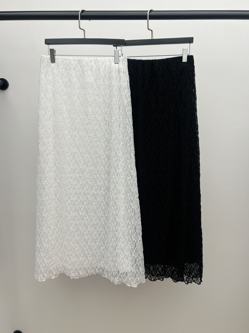 BLACK PIG韓國直郵女裝新款職業休閑26春夏長裙復古蕾絲VIVIAN_LEE長裙