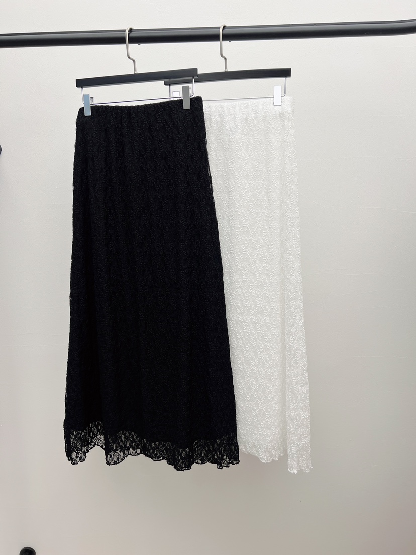 BLACK PIG韓國直郵女裝新款職業休閑26春夏長裙復古蕾絲VIVIAN_LEE長裙