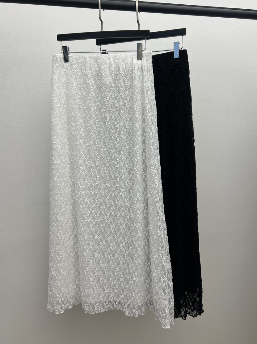 BLACK PIG韓國直郵女裝新款職業休閑26春夏長裙復古蕾絲VIVIAN_LEE長裙