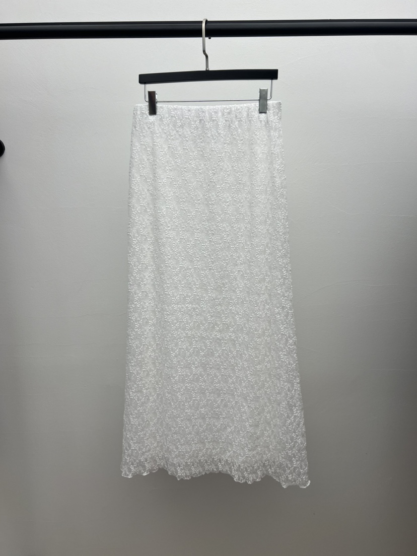 BLACK PIG韓國直郵女裝新款職業休閑26春夏長裙復古蕾絲VIVIAN_LEE長裙圖色1