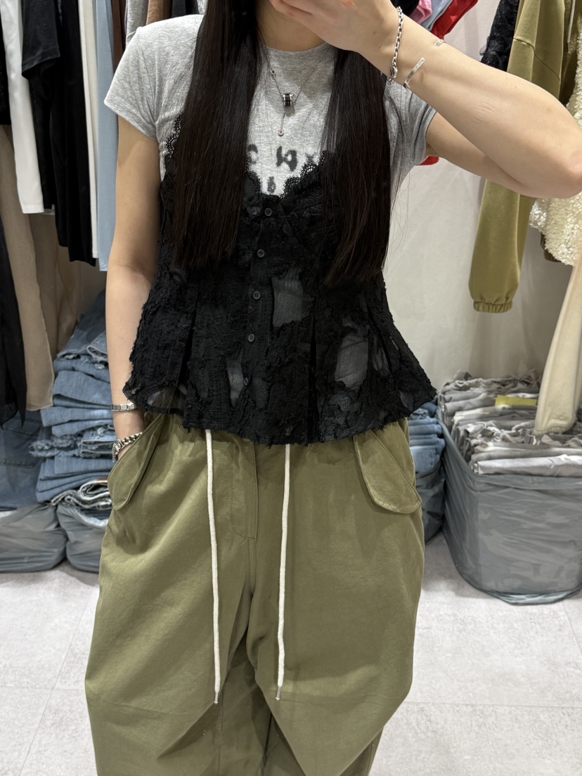 SHIRRING韓國直郵女士新品職業推薦26春夏休閑人氣吊帶背心SHIRRING吊帶/背心