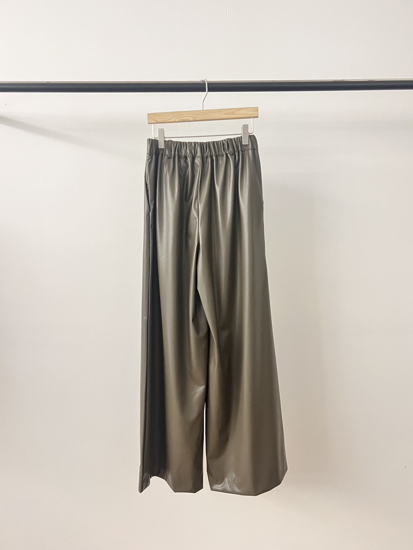 LOGON韓國代購女士新款熱賣職業推薦時尚人氣26春夏休閑褲皮革LOGON休閑褲