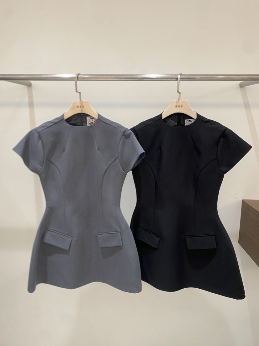 BES韓國直郵女士新款熱賣時尚推薦26春夏人氣休閑職業連衣裙BES SEOUL連衣裙