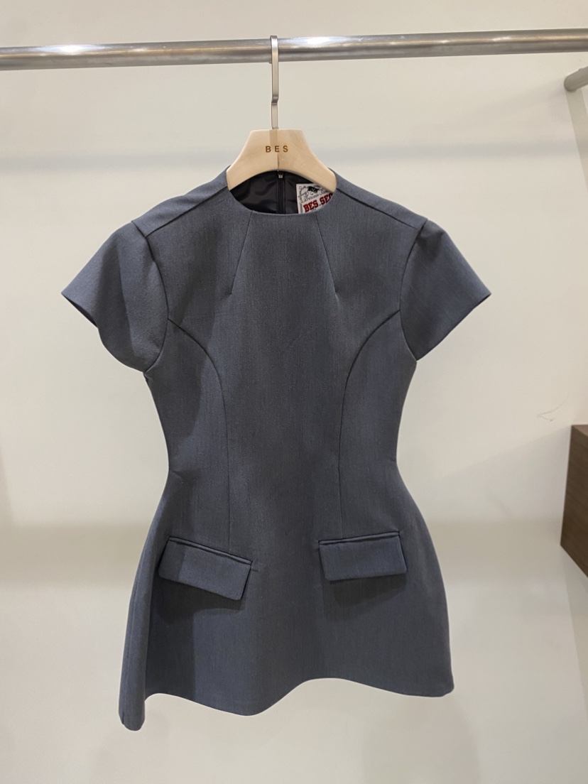 BES韓國直郵女士新款熱賣時尚推薦26春夏人氣休閑職業連衣裙BES SEOUL連衣裙圖色1