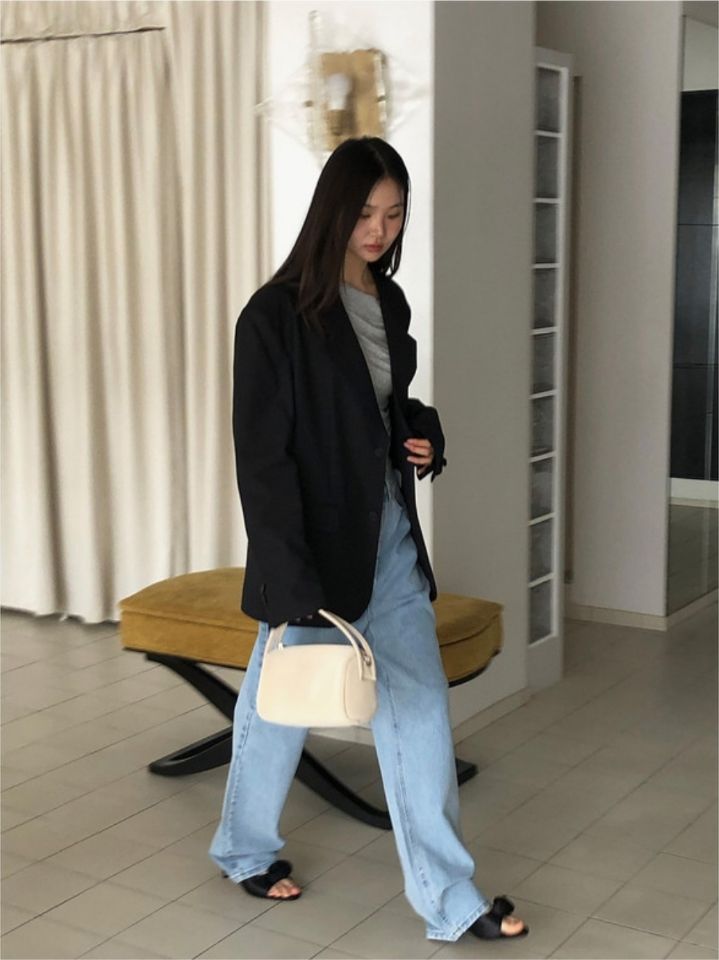 LIVE FOREVER韓國東大門代購女士新品26春夏時尚熱賣牛仔褲LIVE FOR_EVER牛仔褲