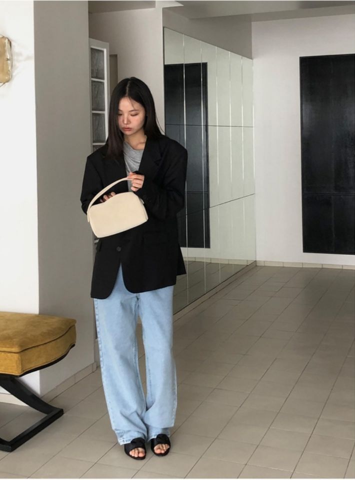 LIVE FOREVER韓國東大門代購女士新品26春夏時尚熱賣牛仔褲LIVE FOR_EVER牛仔褲