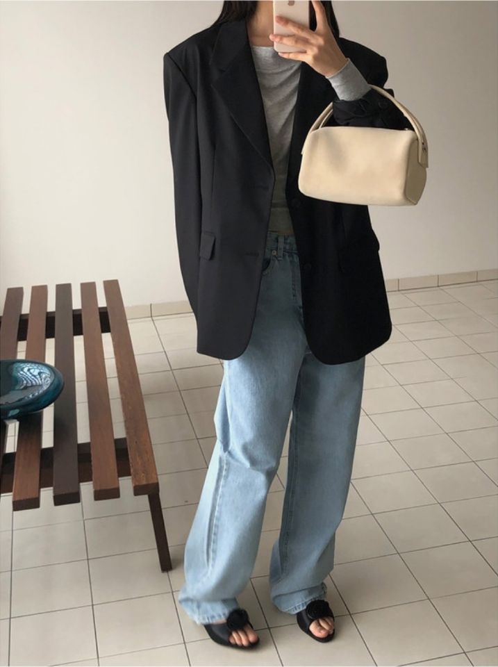 LIVE FOREVER韓國東大門代購女士新品26春夏時尚熱賣牛仔褲LIVE FOR_EVER牛仔褲