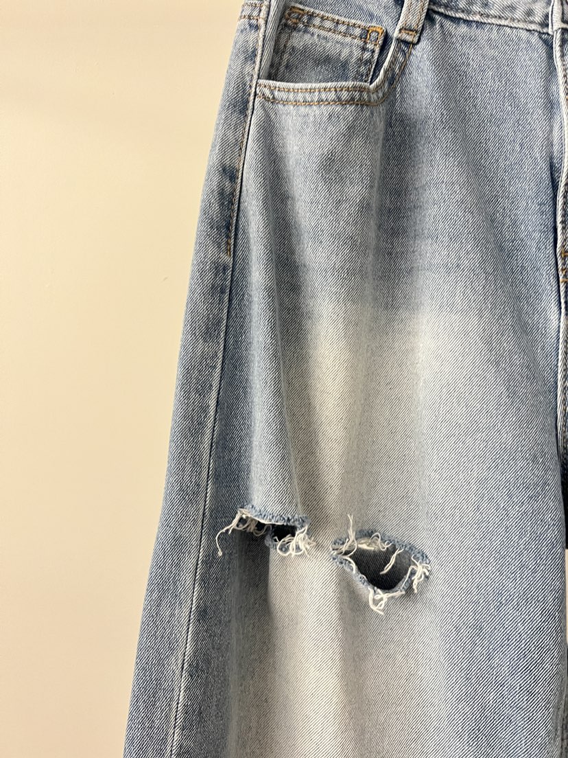 LOGON韓國直郵女裝新品職業推薦熱賣26春夏休閑時尚牛仔褲LOGON牛仔褲