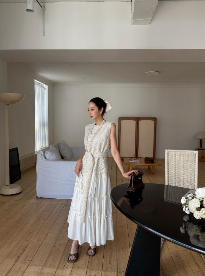 CATS韓國代購女裝新品26春夏熱賣推薦連衣裙不含項鏈含腰帶CAT.S連衣裙