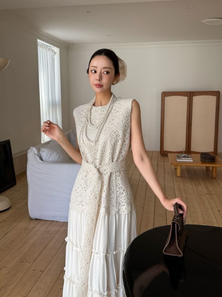 CATS韓國代購女裝新品26春夏熱賣推薦連衣裙不含項鏈含腰帶CAT.S連衣裙