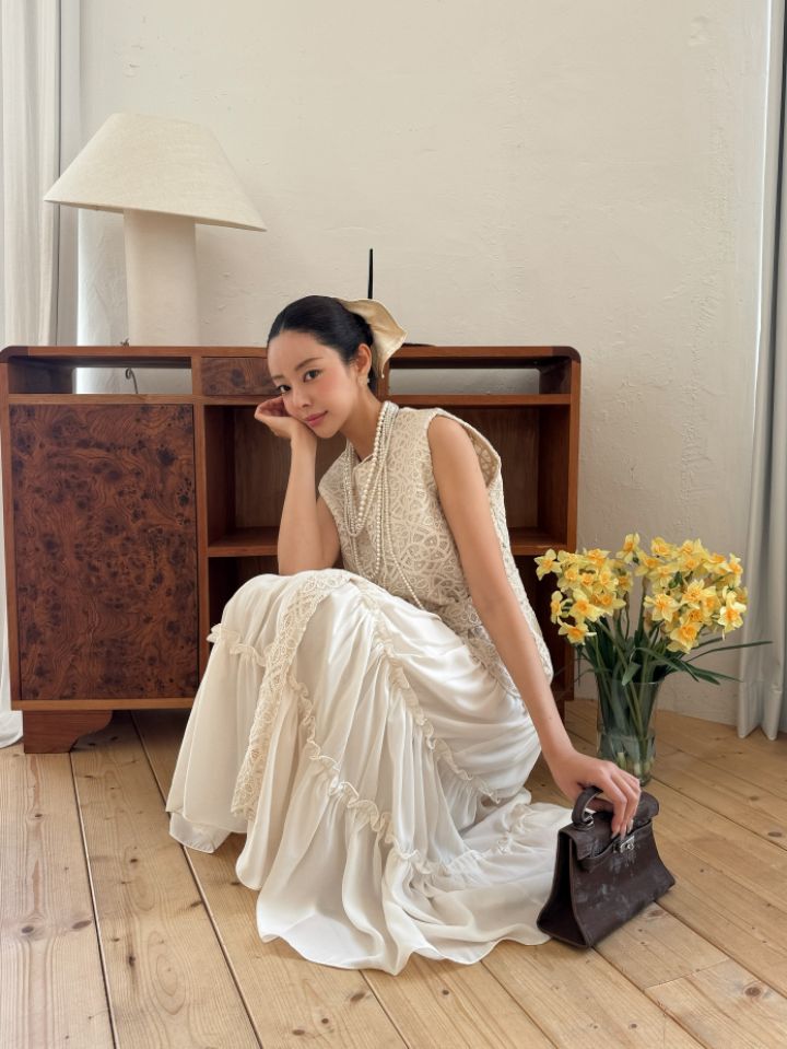 CATS韓國代購女裝新品26春夏熱賣推薦連衣裙不含項鏈含腰帶CAT.S連衣裙