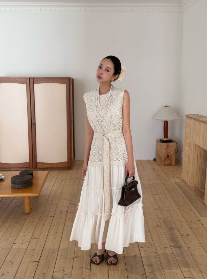 CATS韓國代購女裝新品26春夏熱賣推薦連衣裙不含項鏈含腰帶CAT.S連衣裙