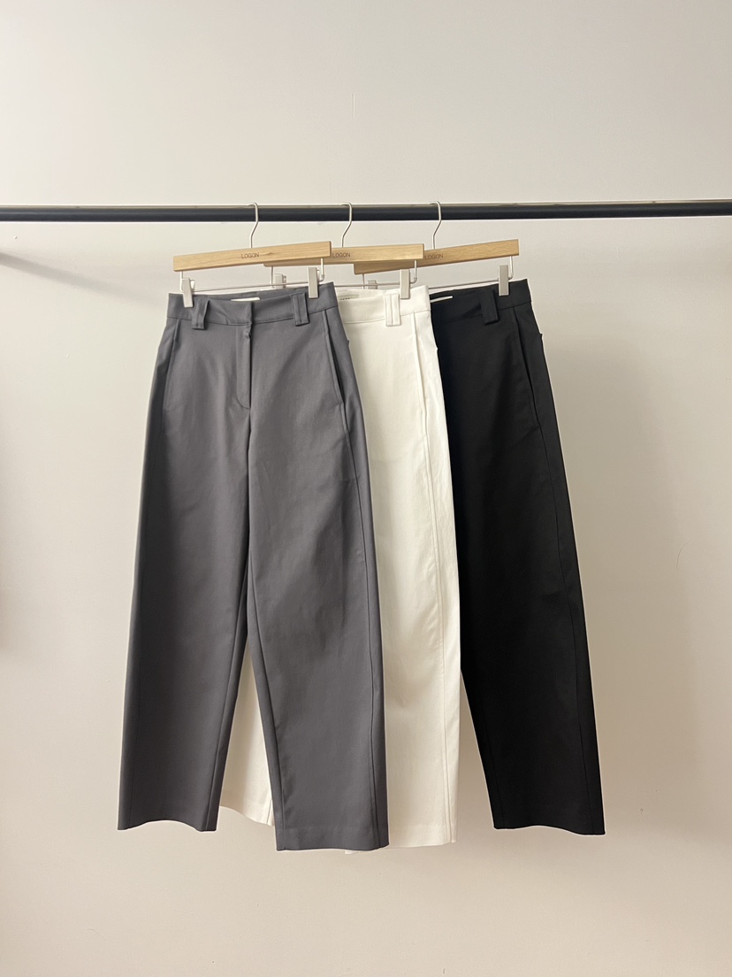 LOGON韓國直郵實拍女士新品推薦熱賣人氣時尚休閑休閑褲鏤空LOGON休閑褲