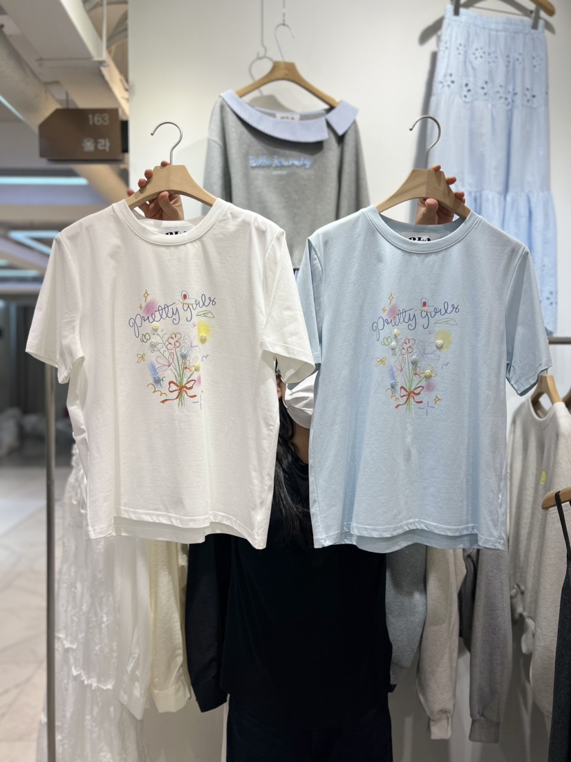 OLA韓國直郵實拍女裝新款熱賣推薦時尚26春夏休閑職業T恤mellor/OLAT恤