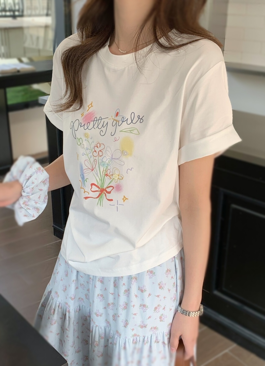 OLA韓國直郵實拍女裝新款熱賣推薦時尚26春夏休閑職業T恤mellor/OLAT恤