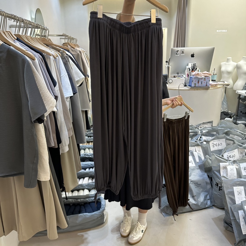 MATIERE韓國直郵女士新品時尚人氣26春夏熱賣休閑推薦休閑褲MATIERE休閑褲圖色2墨色