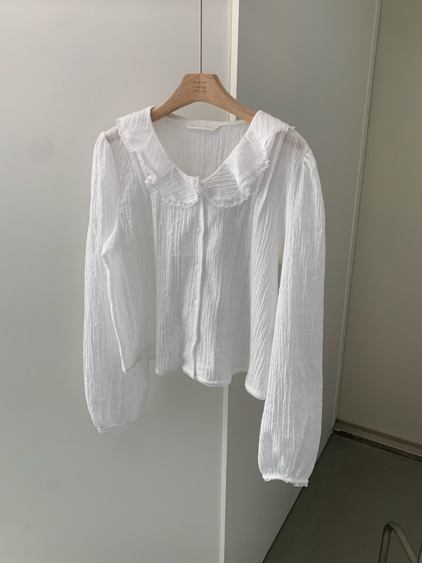 PYT-ot東大門實拍女士新品推薦人氣熱賣26春夏襯衫蕾絲衫pretty young thing襯衫/蕾絲衫圖色1