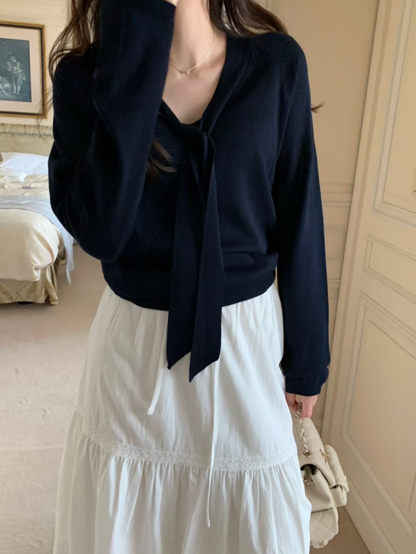 PYT-ot東大門實拍女士新款推薦熱賣人氣26春夏針織衫絲綢pretty young thing針織衫圖色3