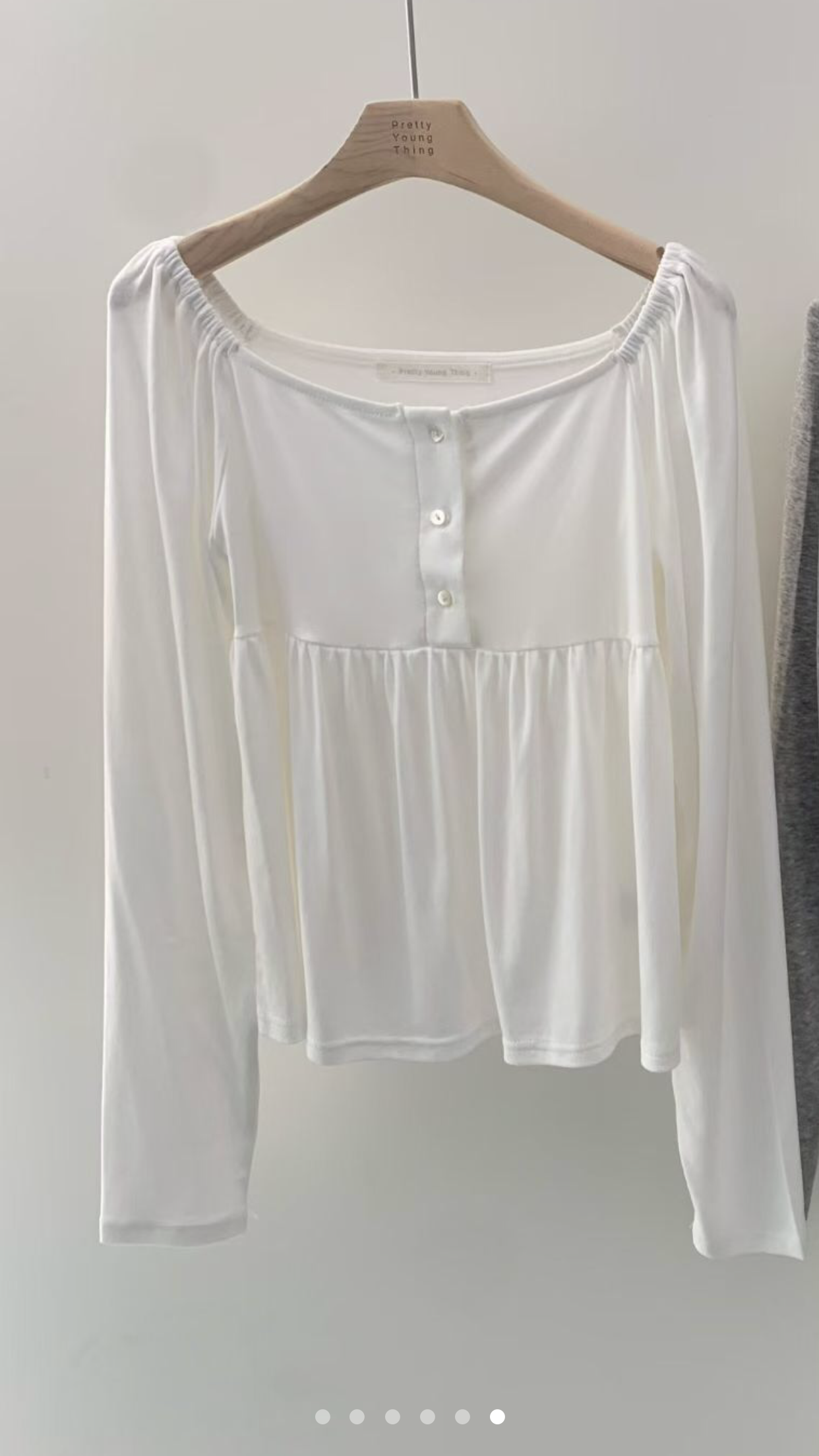 PYT-ot韓國直郵女裝新品26春夏推薦真品職業熱賣長袖T恤pretty young thing長袖T恤圖色1