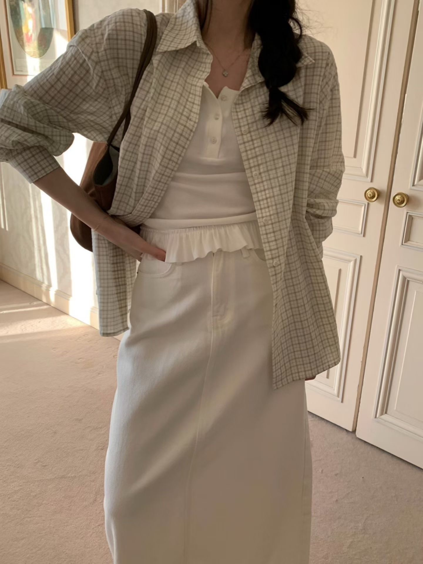 PYT-ot韓國直郵女士新款26春夏真品職業休閑推薦吊帶背心pretty young thing吊帶/背心