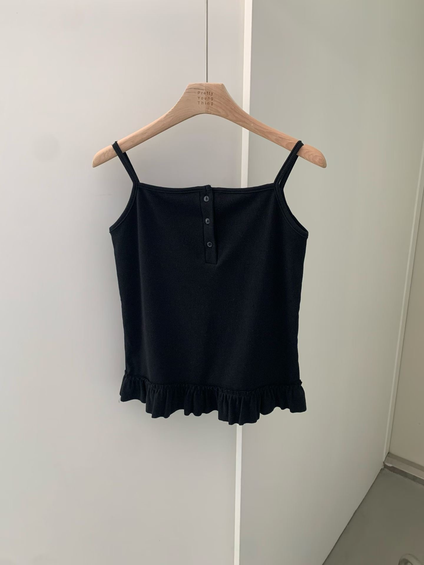 PYT-ot韓國直郵女士新款26春夏真品職業休閑推薦吊帶背心pretty young thing吊帶/背心圖色3