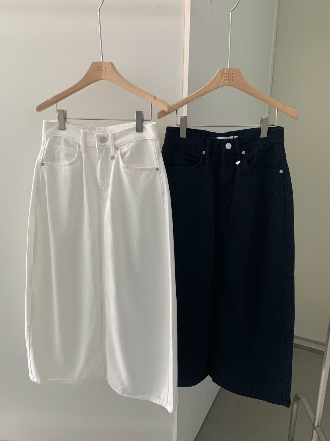 PYT-ot東大門代購女裝新款真品休閑職業人氣熱賣長裙柔軟pretty young thing長裙